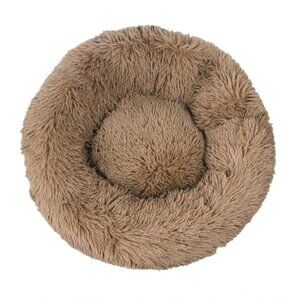 Fluffy Calming Cat Dog Donut Bed Khaki Size 5XL Brand New With Tags